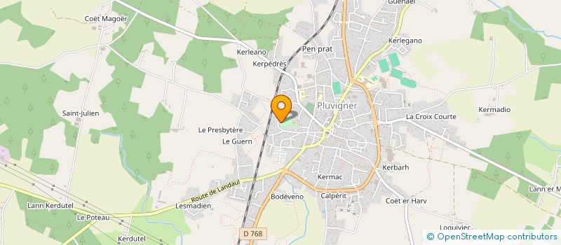 localisation de l'entreprise MONSIEUR JEAN BRIERE  PLUVIGNER
