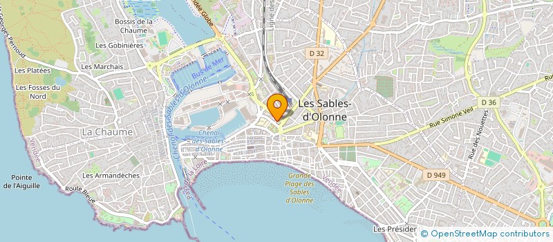 localisation de l'entreprise MONSIEUR JEAN-BRIEUC DAVY à LES SABLES D'OLONNE