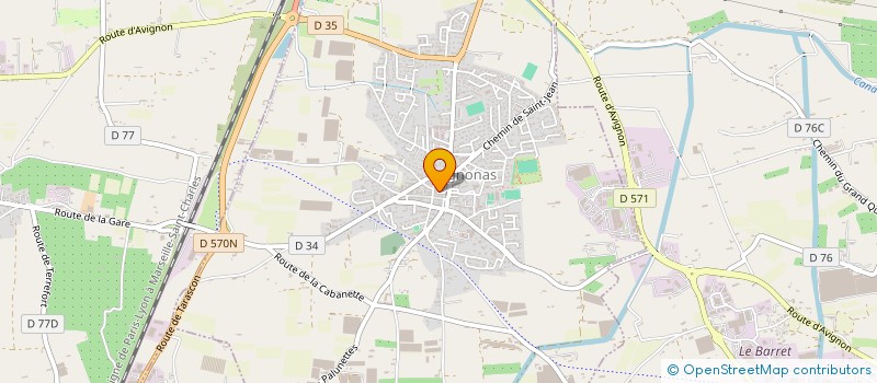 localisation de l'entreprise MONSIEUR JEAN BRIFFA  ROGNONAS