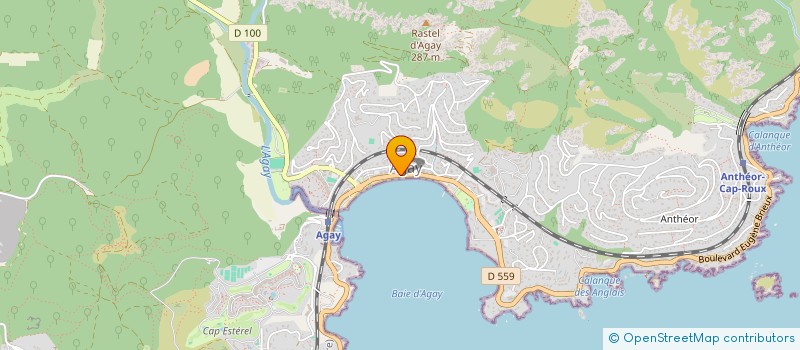 localisation de l'entreprise MONSIEUR JEAN BRILLANT  SAINT-RAPHAEL