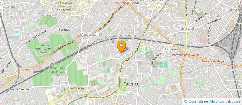 localisation de l'entreprise MONSIEUR JEAN BRIOUDE  TALENCE