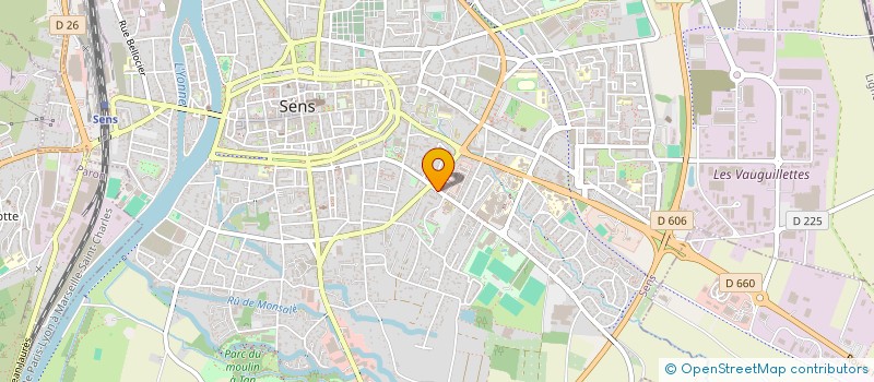 localisation de l'entreprise MONSIEUR JEAN BRISEBARD  SENS