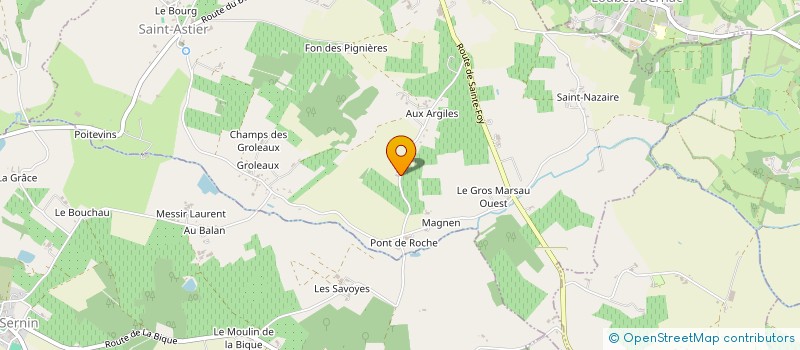 localisation de l'entreprise MONSIEUR JEAN BRISSEAU à SAINT-ASTIER