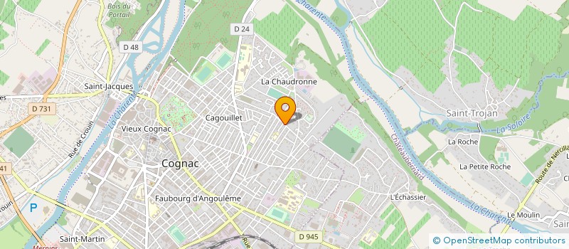 localisation de l'entreprise MONSIEUR JEAN BRISSON à COGNAC