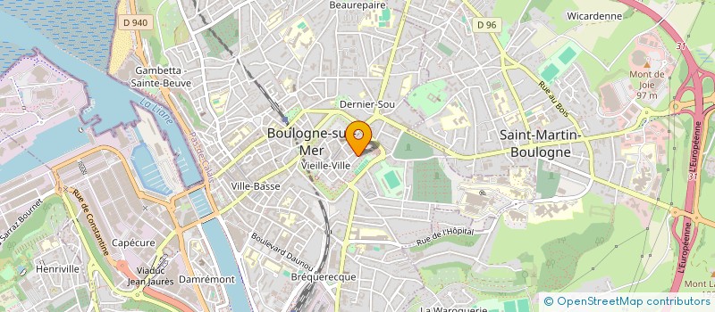 localisation de l'entreprise MONSIEUR JEAN BRIVE  BOULOGNE-SUR-MER