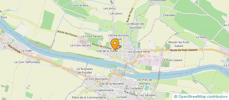 localisation de l'entreprise MONSIEUR JEAN BRIZE  L'ILE-BOUCHARD