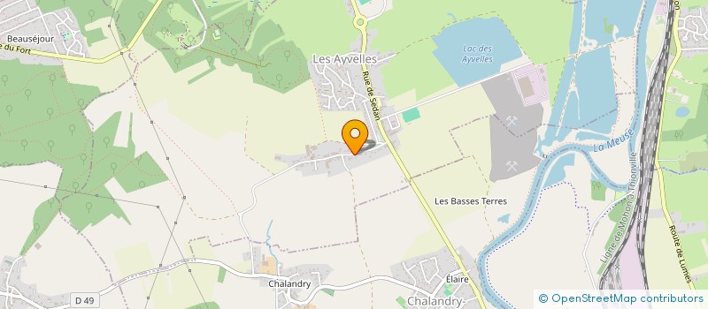 localisation de l'entreprise MONSIEUR JEAN BRIZET  LES AYVELLES