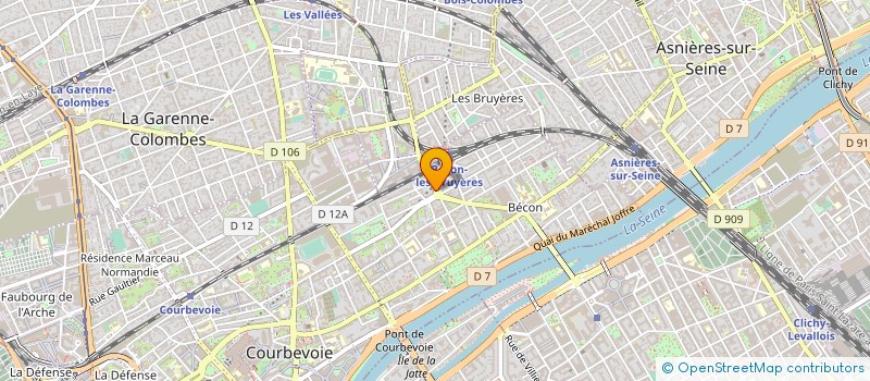 localisation de l'entreprise MONSIEUR JEAN BROCARD à COURBEVOIE