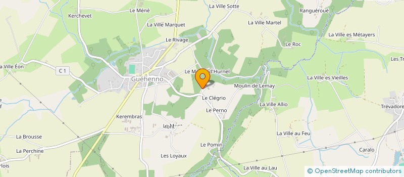 localisation de l'entreprise MONSIEUR JEAN BROGARD  GUEHENNO