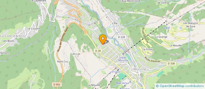 localisation de l'entreprise MONSIEUR JEAN BRON  MORZINE