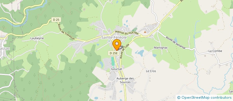 localisation de l'entreprise MONSIEUR JEAN BROQUERIE  SAINTE-FEREOLE