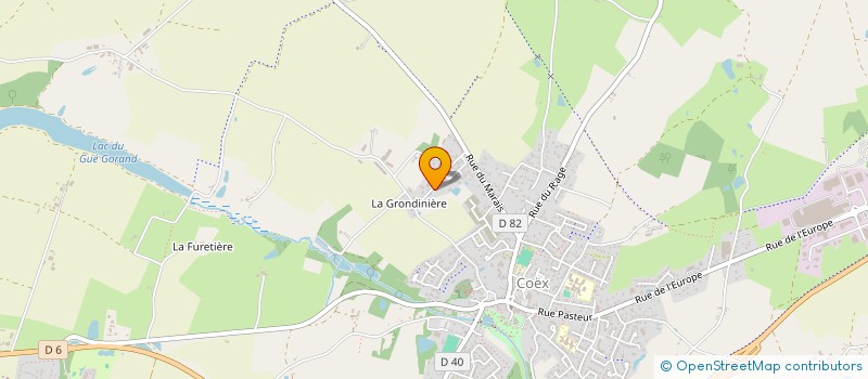 localisation de l'entreprise MONSIEUR JEAN BROSSARD  COEX