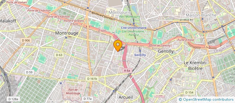 localisation de l'entreprise MONSIEUR JEAN BROSSAUD  GENTILLY