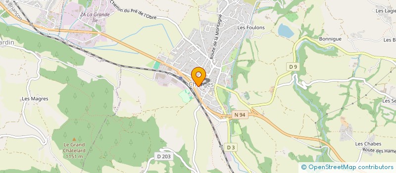 localisation de l'entreprise MONSIEUR JEAN BROSSIER à LA BATIE-NEUVE