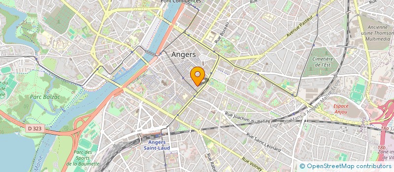 localisation de l'entreprise MONSIEUR JEAN BROUIN  ANGERS