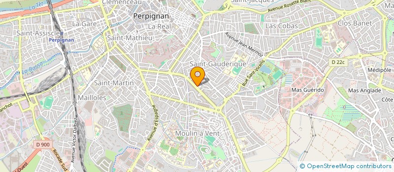 localisation de l'entreprise MONSIEUR JEAN BROUSSE  PERPIGNAN