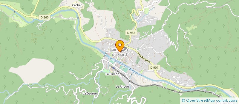 localisation de l'entreprise MONSIEUR JEAN BROUSSOUX  SAINT-JEAN-DU-GARD