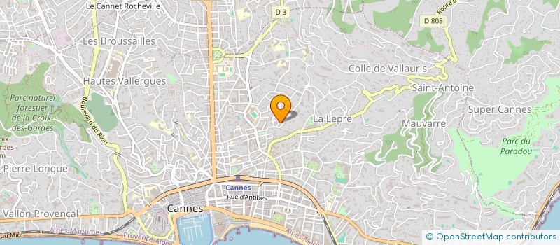 localisation de l'entreprise MONSIEUR JEAN BROWN DE COLSTOUN à CANNES