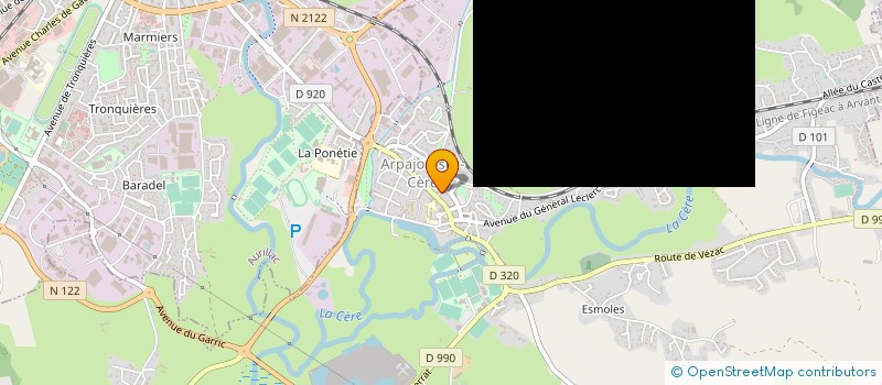 localisation de l'entreprise MONSIEUR JEAN BRUEL à ARPAJON-SUR-CERE