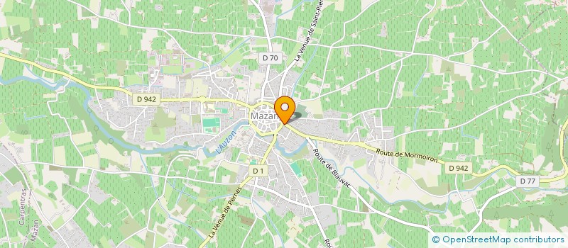 localisation de l'entreprise MONSIEUR JEAN BRULAT  MAZAN