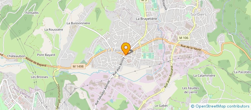 localisation de l'entreprise MONSIEUR JEAN BRUN à LA TALAUDIERE