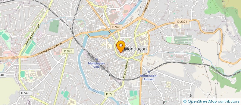 localisation de l'entreprise MONSIEUR JEAN BRUN à MONTLUCON