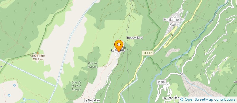 localisation de l'entreprise MONSIEUR JEAN BRUN  LES BELLEVILLE