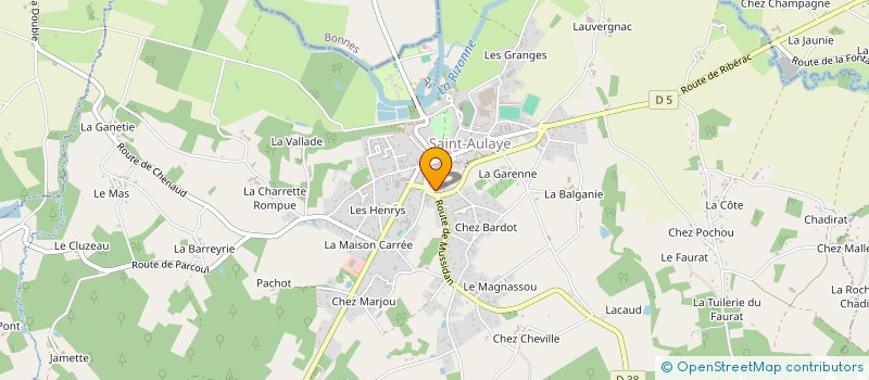 localisation de l'entreprise MONSIEUR JEAN BRUN  SAINT AULAYE-PUYMANGOU