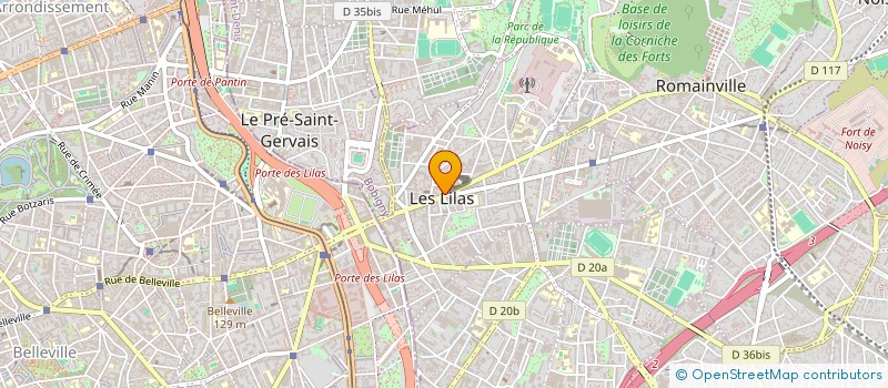 localisation de l'entreprise MONSIEUR JEAN BRUN à LES LILAS