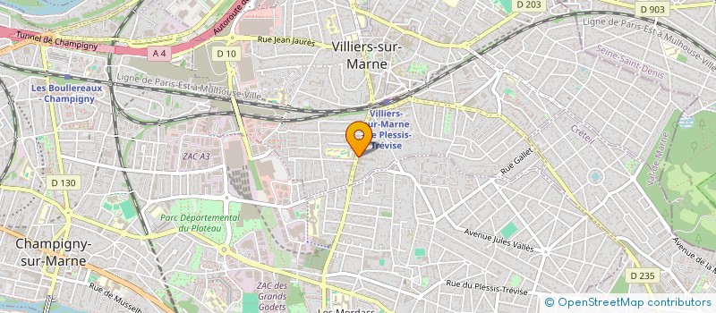 localisation de l'entreprise MONSIEUR JEAN BRUN  VILLIERS-SUR-MARNE