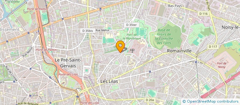 localisation de l'entreprise MONSIEUR JEAN BRUNAUD à LES LILAS