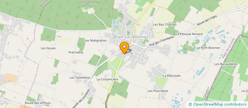 localisation de l'entreprise MONSIEUR JEAN BRUNEAU à BRAIN-SUR-ALLONNES
