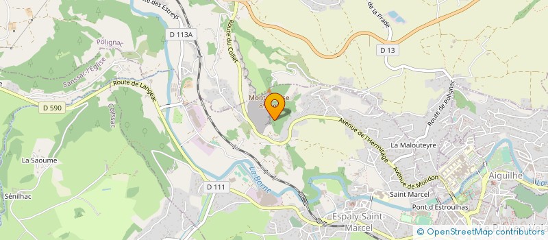 localisation de l'entreprise MONSIEUR JEAN BRUNEL  ESPALY-SAINT-MARCEL