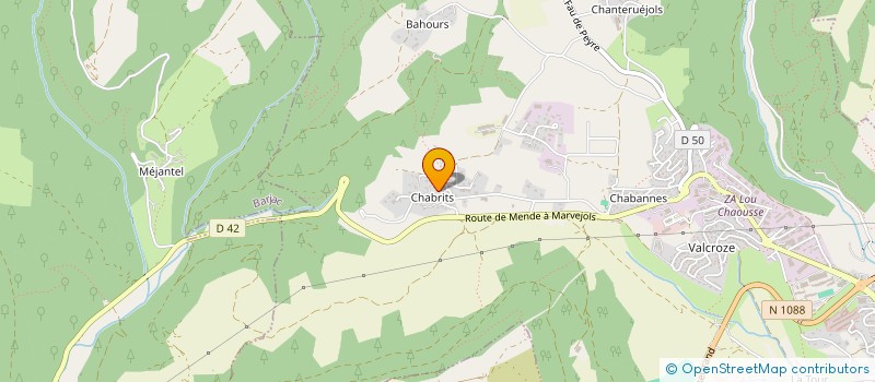 localisation de l'entreprise MONSIEUR JEAN BRUNEL  MENDE