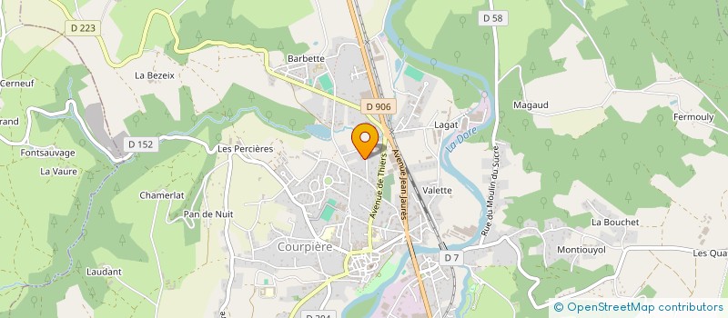 localisation de l'entreprise MONSIEUR JEAN BRUNEL à COURPIERE