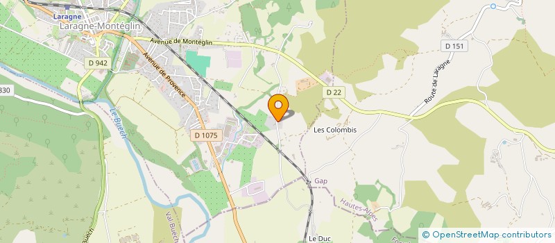 localisation de l'entreprise MONSIEUR JEAN BRUNET  LARAGNE-MONTEGLIN