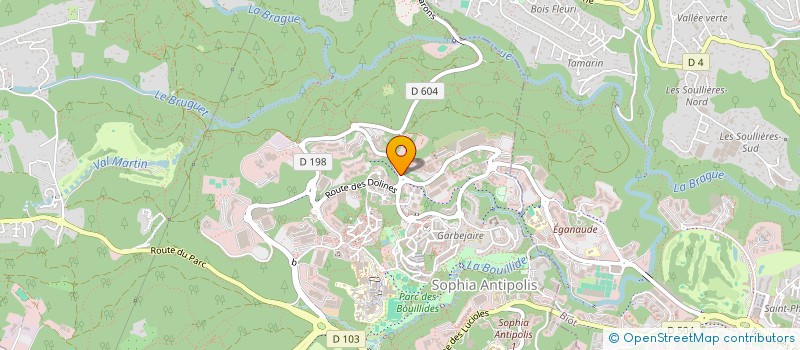 localisation de l'entreprise MONSIEUR JEAN BRUNET  VALBONNE