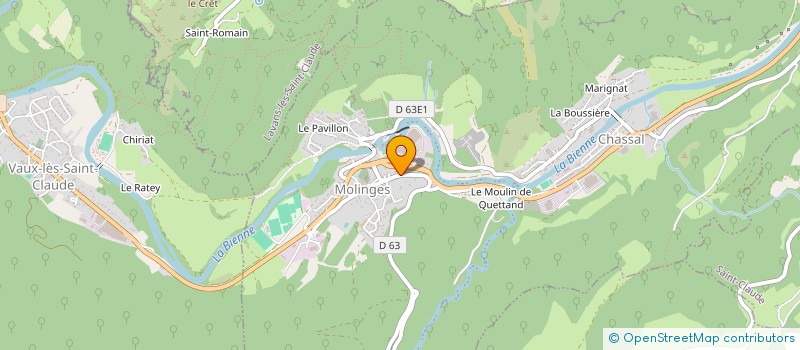 localisation de l'entreprise MONSIEUR JEAN BRUNETON  CHASSAL-MOLINGES