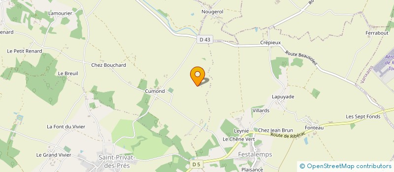 localisation de l'entreprise MONSIEUR JEAN BRUNO à SAINT PRIVAT EN PERIGORD