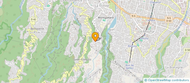 localisation de l'entreprise MONSIEUR JEAN BRUNO COUPOUSSAMY ANAMOUTOU  SAINT-DENIS