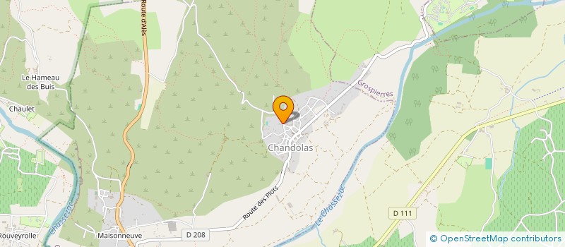 localisation de l'entreprise MONSIEUR JEAN BRUNON à CHANDOLAS