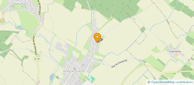 localisation de l'entreprise MONSIEUR JEAN BRUSSIER  VIREY-LE-GRAND