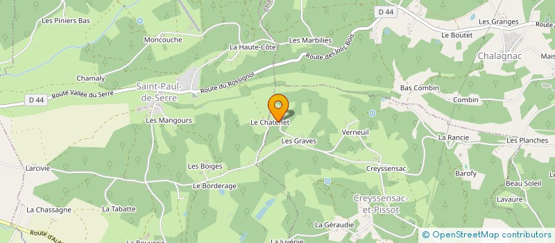 localisation de l'entreprise MONSIEUR JEAN BRUZEL  SAINT-MICHEL-DE-VILLADEIX