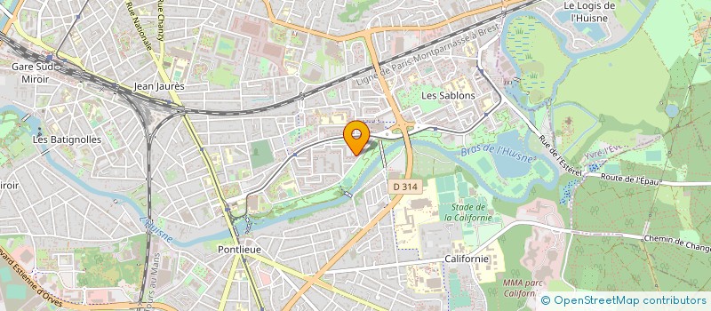 localisation de l'entreprise MONSIEUR JEAN BUCHER  LE MANS