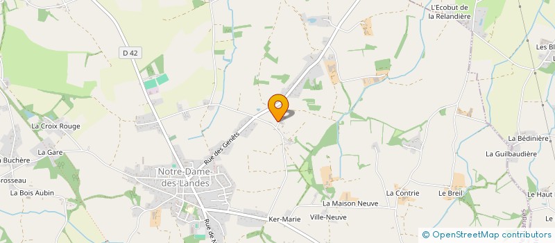 localisation de l'entreprise MONSIEUR JEAN BUGEL à NOTRE-DAME-DES-LANDES
