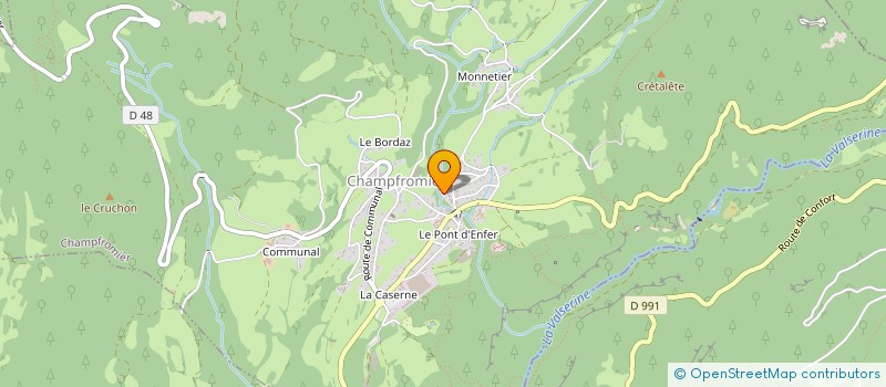 localisation de l'entreprise MONSIEUR JEAN BUISSON à CHAMPFROMIER
