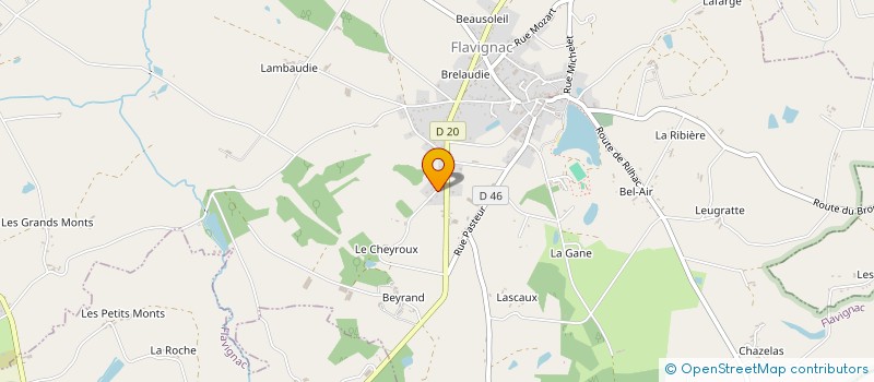 localisation de l'entreprise MONSIEUR JEAN BUISSON à FLAVIGNAC