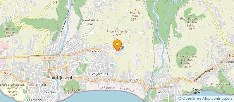localisation de l'entreprise MONSIEUR JEAN BUISSON DE LARICHAUDY  SAINT-JOSEPH