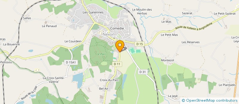 localisation de l'entreprise MONSIEUR JEAN BURGUET  LA ROCHE L'ABEILLE