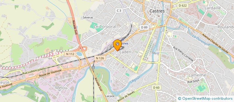 localisation de l'entreprise MONSIEUR JEAN BUSSARD  CASTRES